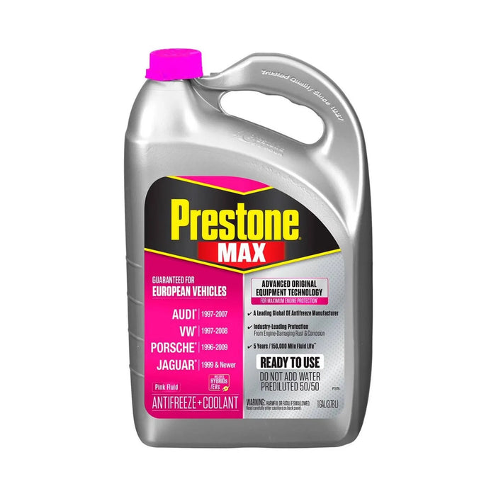 Anticongelante y Refrigerante Al 50% para Vehiculos Europeros (Color Rosado) 1gal