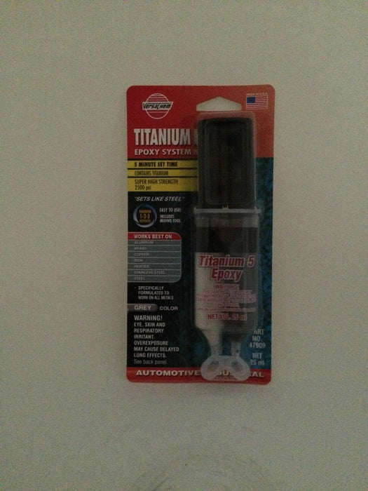 Epóxico Titanio Jeringa 25ml